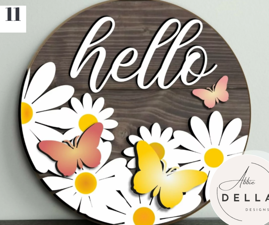 DIY KIT- Summer Round Sign