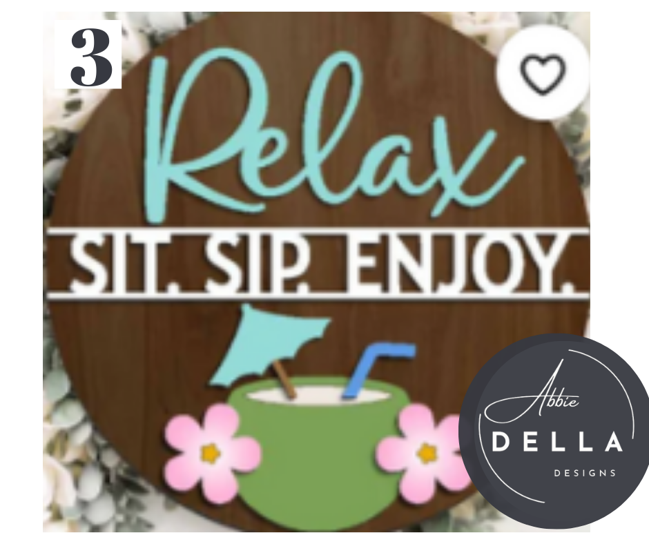 DIY KIT- Summer Round Sign