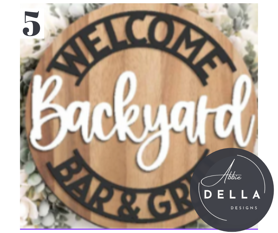 DIY KIT- Summer Round Sign