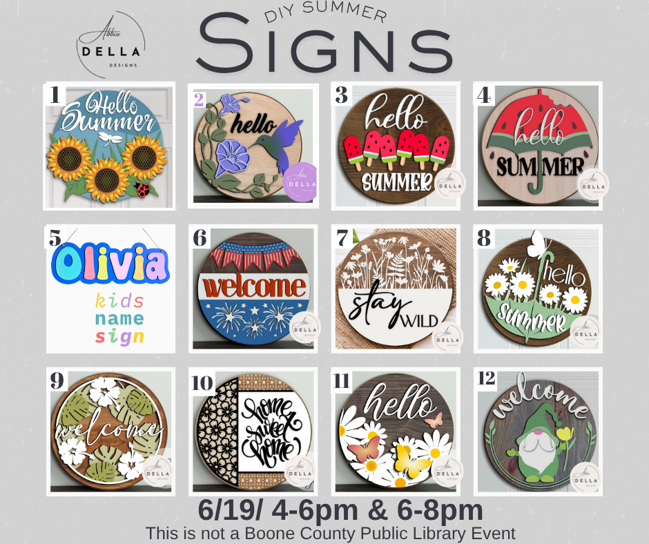 DIY Summer Sign Kits