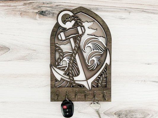 Wooden Arch Key Hanger