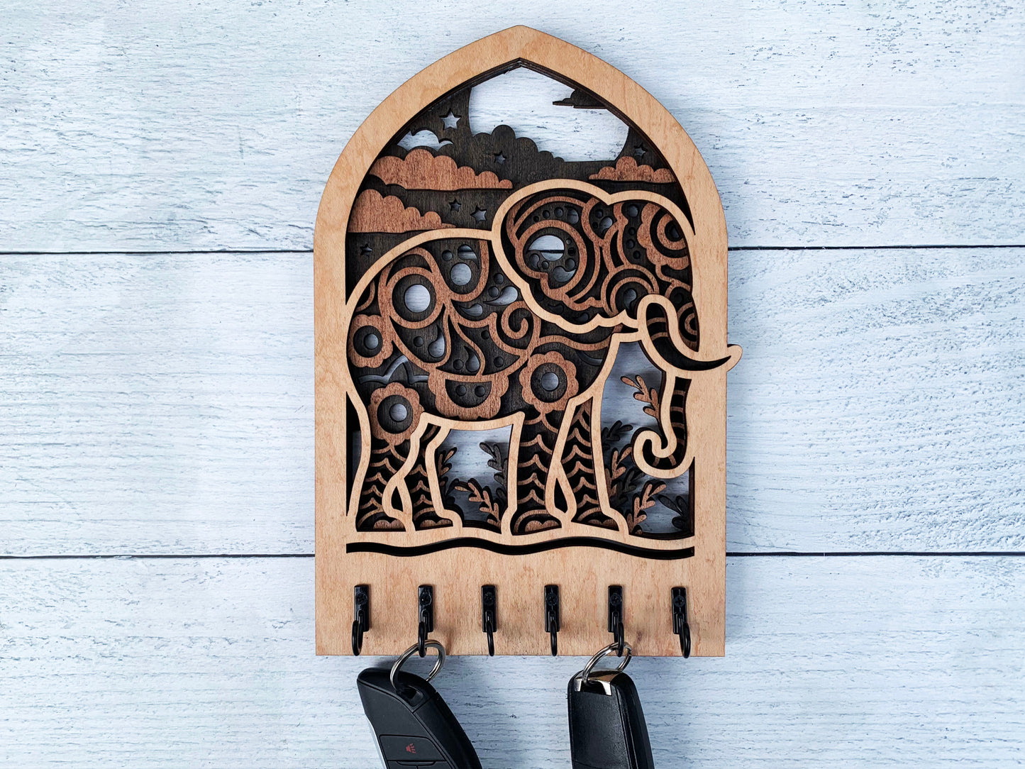 Wooden Arch Key Hanger