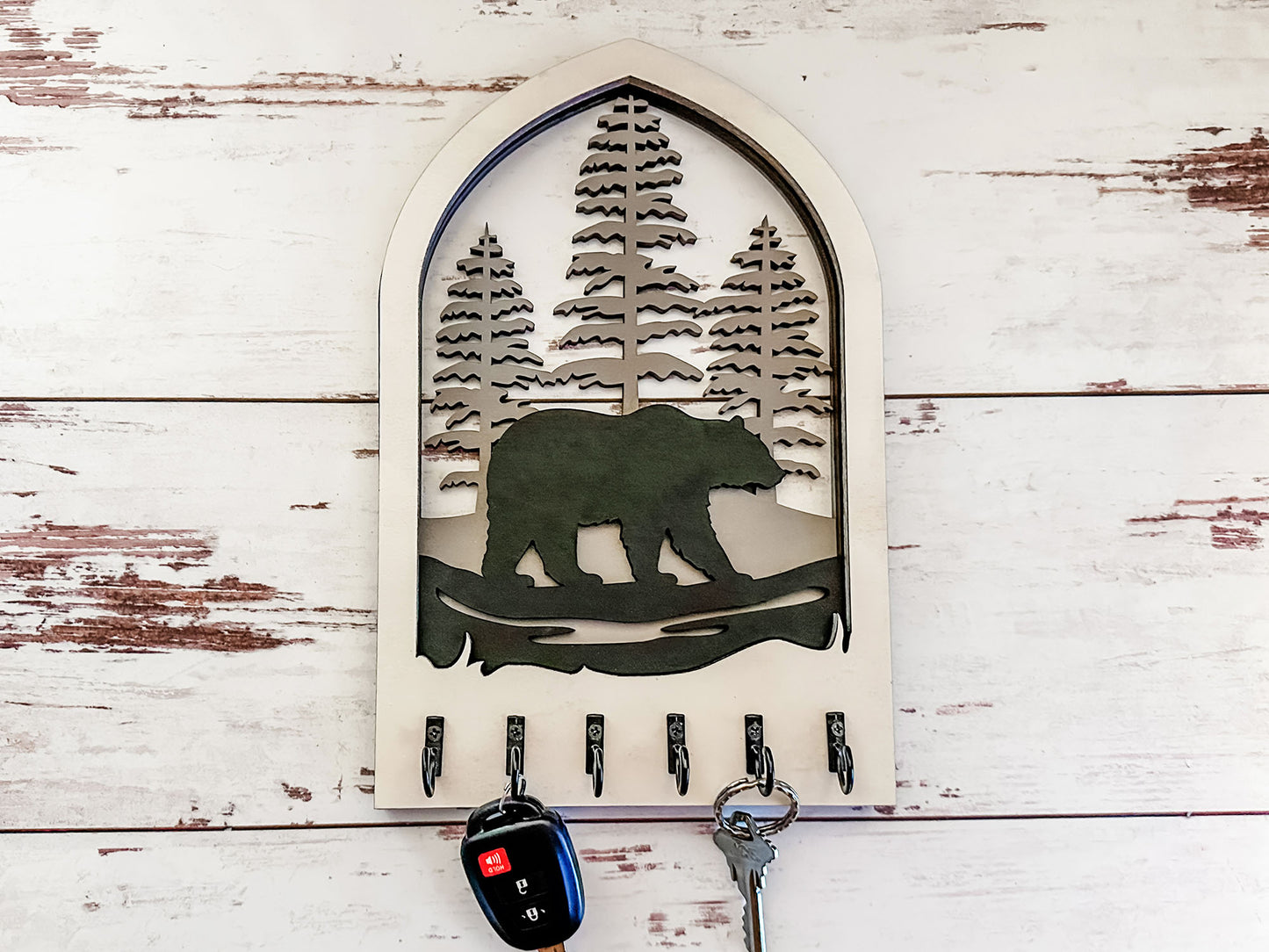 Wooden Arch Key Hanger