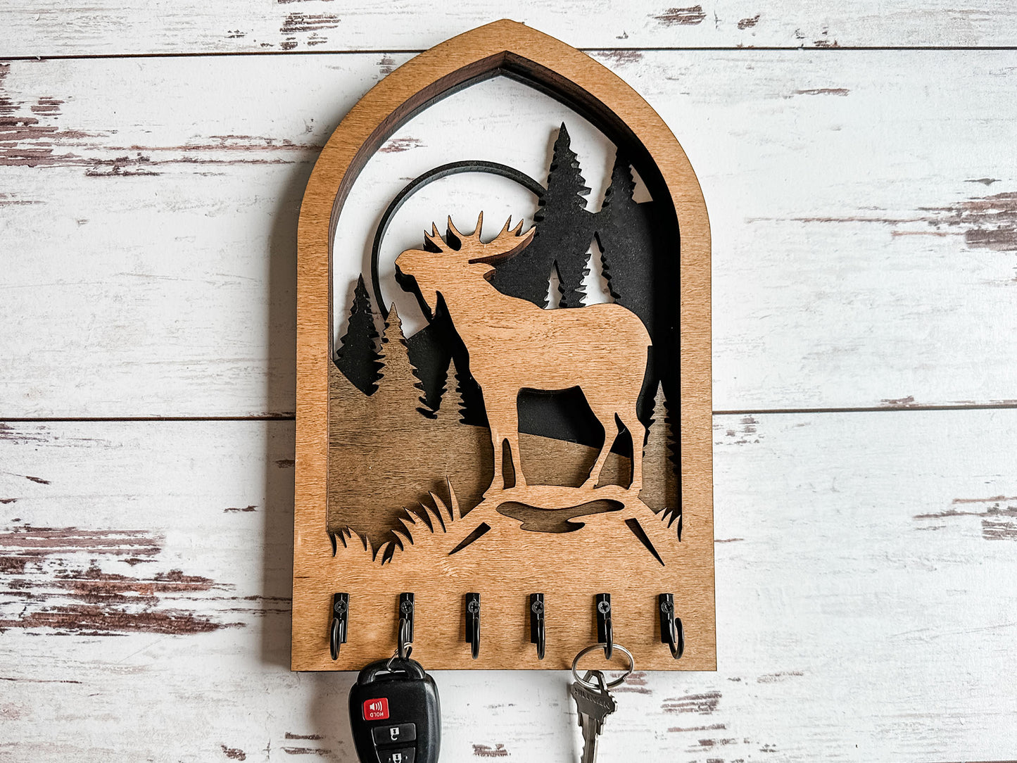 Wooden Arch Key Hanger