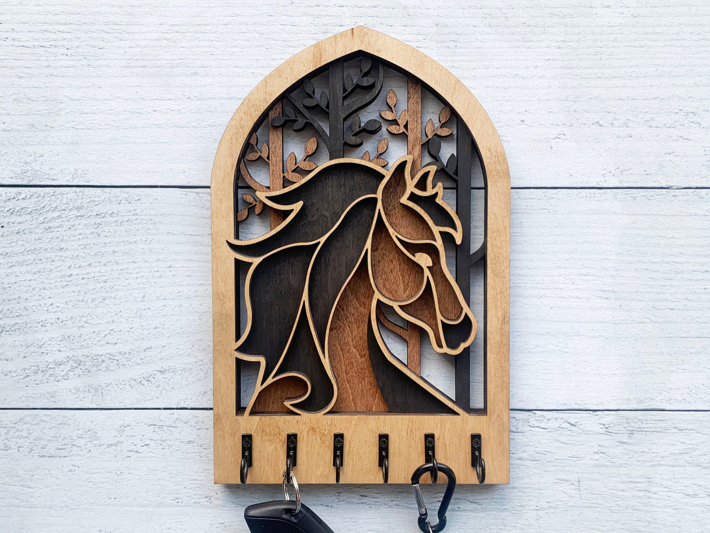 Wooden Arch Key Hanger